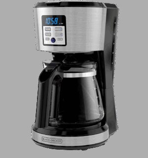 Black + Decker cafetera 12 tazas inox digital CM1331S-LA