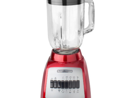 Black + Decker licuadora jarra vidrio 10 velocidades-BLBD210GSR