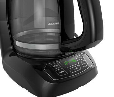 Black + Decker cafetera 12 tazas negra digital CM1105B