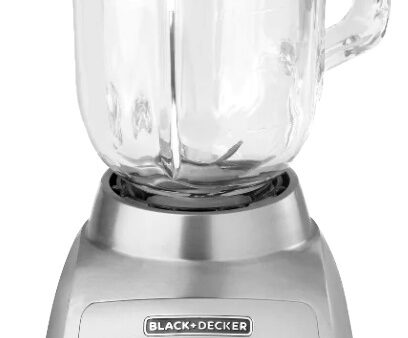 Black + Decker licuadora 10 veloc jarra vidrio 550w base metalica gris BLBD210GSs