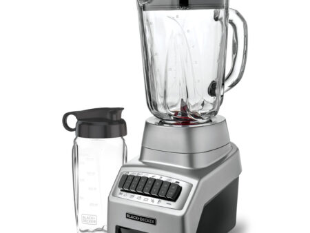 Black + decker licuadora pulverix 12 veloc 700w plata +vaso personal  BL1140MS