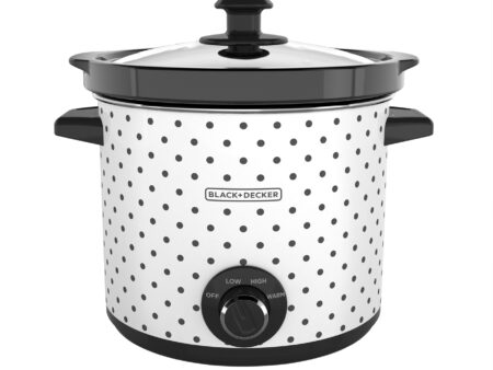 Black + Decker olla de coccion lenta 4l blanca-negro SC1004D