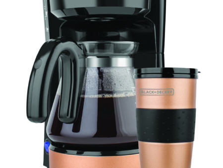 Black + Decker cafetera 5 tazas 4 en 1 negro cobre CM0755BC
