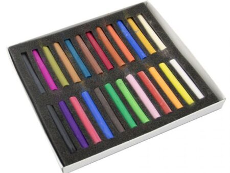 Azor tizas pastel seca 24 unidades colores surtidos 309.DAD0501