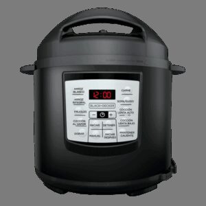 Black + Decker olla multiusos digital  6l inox PR100B negra