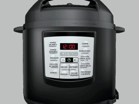 Black + Decker olla multiusos digital  6l inox PR100B negra
