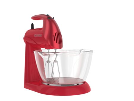 Black + Decker Batidora de pedestal 250w  Roja tazon de vidrio -  MX900-RLA