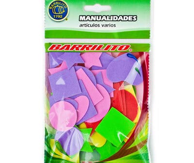 Barrilito calcomania de foamy varias figuras fs011