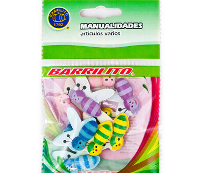 Barrilito calcomania de madera abejas 10 piezas ws001