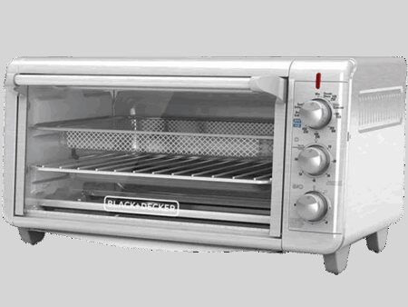 Black + Decker Horno con Freidora de Aire 8 rebanadas inox TO3265xSS-LA