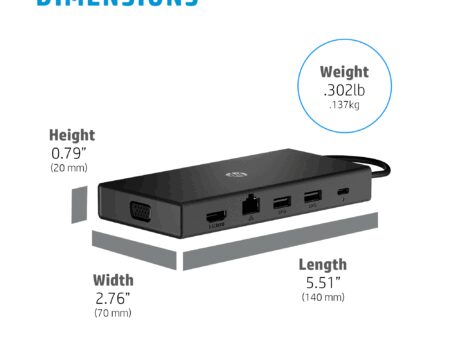 HP docking universal USB-C multipuertos  50H55UT