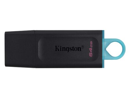 Kingston memoria exodia negra con turquesa 64GB usb 3.2 DTX