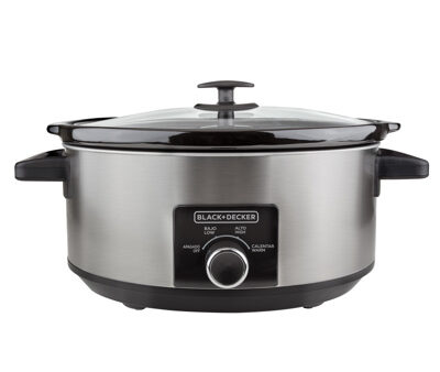 Black + Decker olla de coccion lenta 6.7l inox SC2007S