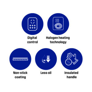 Westinghouse freidora de aire digital 4.5L color blanco - WKAFGOT01WH