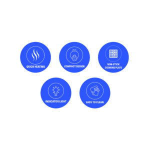 Westinghouse wafflera 8" temp ajustable blanca - WKWMSL402