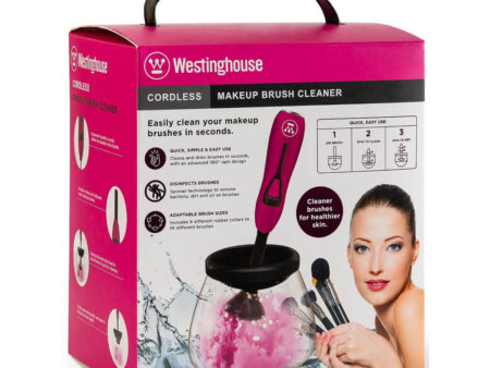 Westinghouse limpiador de brochas de maquillaje usa bateria (aaa x 2) WH1128