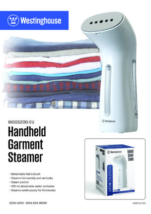 Westinghouse vaporizador de prendas de vestir color blanco - WGGS200