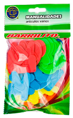 Barrilito calcomanias de foamy abecedario fs014 a-z 36 mm