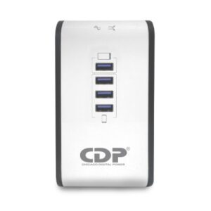 CDP regulador con 4 puertos usb /8 salidas /1000va r2cu-AVR1008