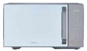 Midea microondas 1.1pc puerta acabado espejo gabinete gris con grill MMDXG11S2MG