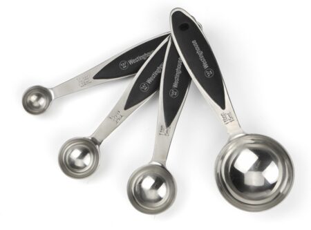 Westinghouse Set de 4 cucharas de medida de acero inoxidable WCKG0081017