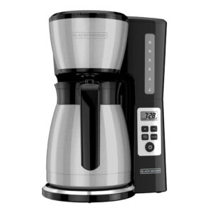 Black + Decker cafetera termica 12 tazas CMB2020B -  CM2046S-LA