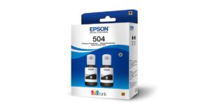 Epson pack de 2 piezas de tintas T504 negro - T504120-2P