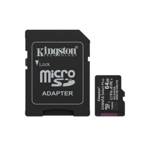 Kingston tarjeta de memoria Micro SD canvas select plus c/adaptador - SDCS3/64GB