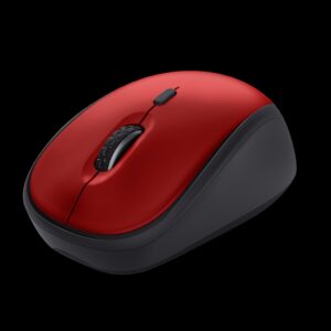 Trust mouse inalambrico eco color rojo- 24550