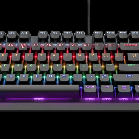 Trust teclado mecanico gamer en español iluminado - 24407