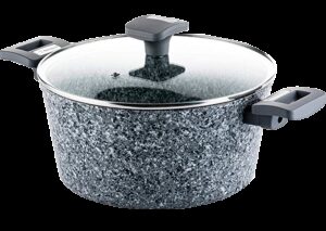 Westinghouse cacerola con tapa granito gris 24cm WCCC0070024GGY
