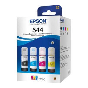 Epson botella de tinta T544 pack completo 4 Colores negro cian magenta y amarillo - T544520-4P