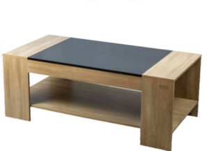 Kenneth Cole mesa de centro bicolor color roble W120 x H45 x D60 cm-KCWD2022058-O