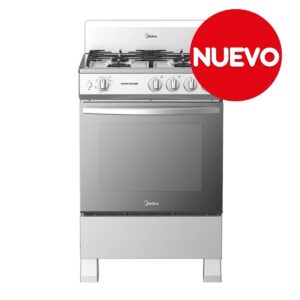 Midea cocina a gas 24 pulgadas 4 quemadores hierro fundido MGS24FS1BIABG