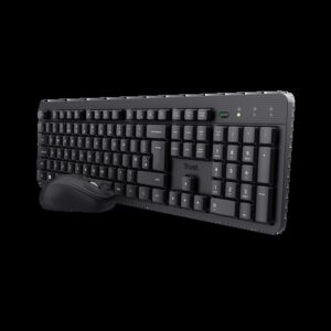 Trust combo teclado y mouse inalambrico silencioso TKM-360 en español - 25356 CAJA MARRÓN