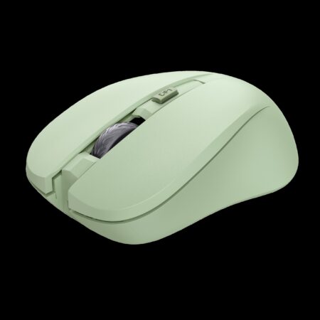 Trust mouse inalambrico eco color verde claro silencioso - 25042