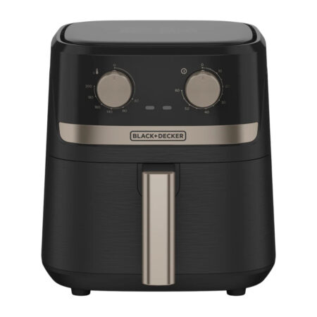 Black + Decker freidora de aire con perillas gris - AFBD42-3BDLA
