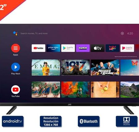JVC televisor 32” hd chromecast bluetooh Androit TV LT-32KB127