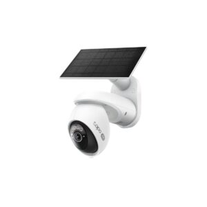 TP Link camara de seguridad  Wi-Fi con panel solar y bateria, 4K 8MP, vision nocturna a color - Tapo C660 KIT