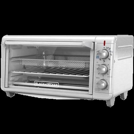 Black + Decker Horno Tostador con Freidora de Aire 8 rebanadas inox TO3265xSS-LA