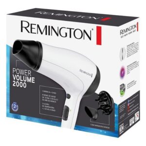 Remington secadora de cabello ceramica aceite almendras radiante 1900w negro D12AA-110F