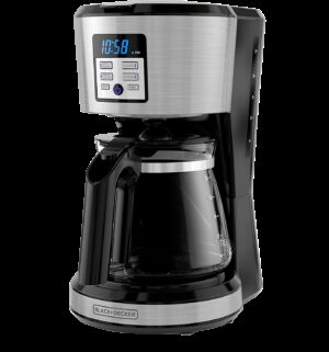 Black + Decker cafetera 12 tazas digital programable filtro perman inox C/F - CM1331S-LA