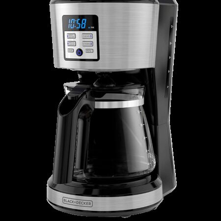 Black + Decker cafetera 12 tazas digital programable filtro perman inox C/F - CM1331S-LA