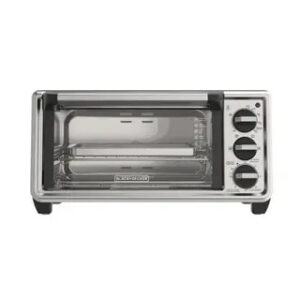 Black + Decker Horno tostador de 4 rebanadas convección natural, TO4130-0SDLA