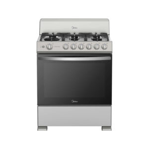 Midea Cocina De gas de 30" 6 quemadores Plateado MGS30FS1BIABGF-CA