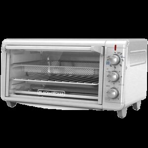 Black + Decker Horno Tostador con Freidora de Aire 8 rebanadas inox TO3265xSS-LA