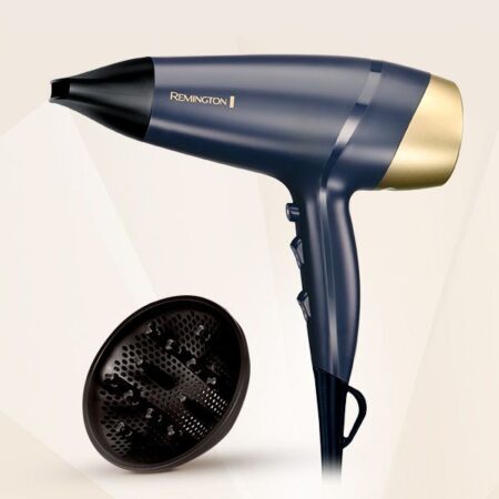 Remington secadora de cabello ceramica infusion zafiro Sapphire Luxe 1900w azul D5805-110 F