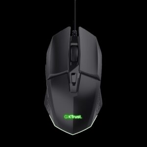 Trust mouse alambrico gamer color negro iluminado - 25036