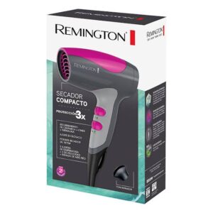 Remington secadora de cabello compacta ceramica turmalina gris 1875W D5000 (110) F