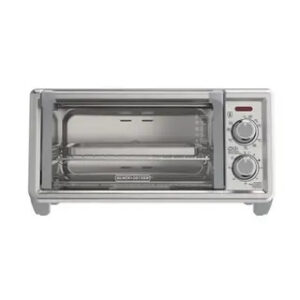 Black + Decker Horno tostador de 4 rebanadas convección natural, TO4120-1SDLA